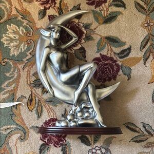 Silver Moon Goddess Sculpture